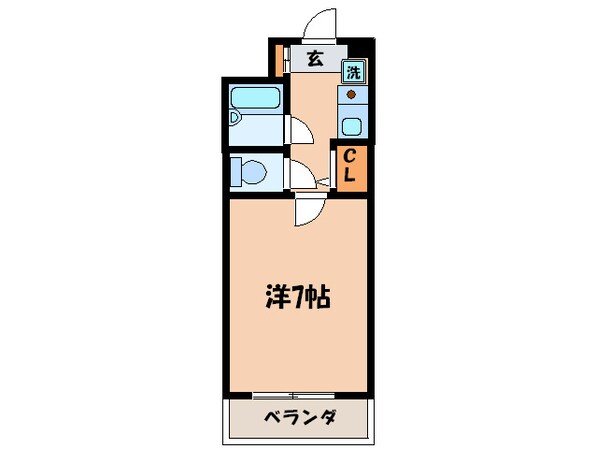 フロ－ライト関大前の物件間取画像